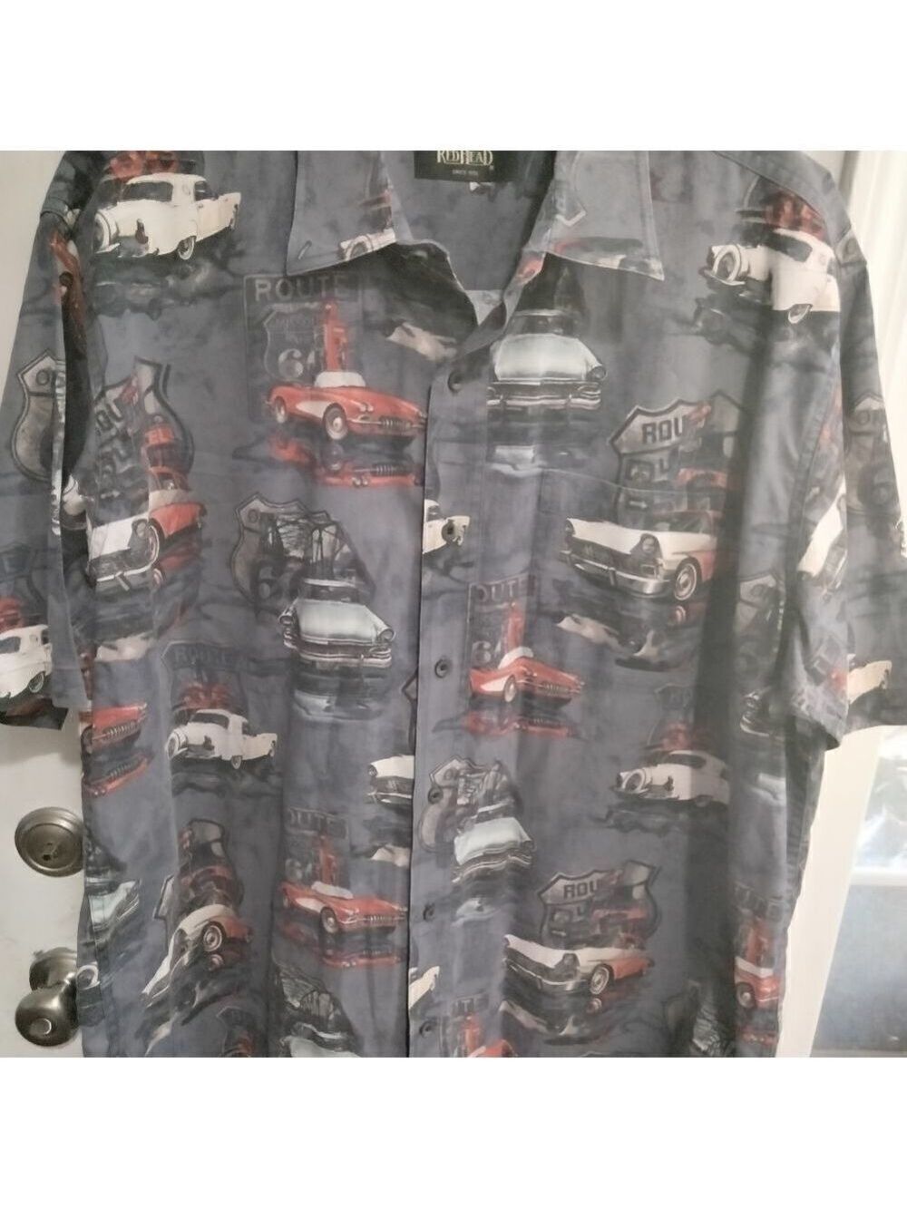 Route 66 Redhead Button Front Shirt All Over Print
